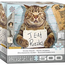 Feline Felon (500 pc - Large Puzzle Pieces)