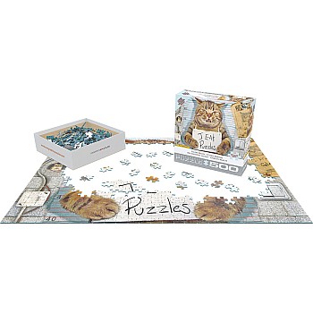 Feline Felon (500 pc - Large Puzzle Pieces)