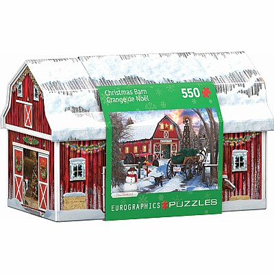 Christmas Barn Tin puzzle (550 pc)