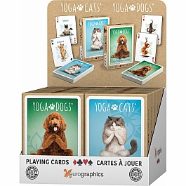 Yoga Cats and Yoga Dogs Playing cards