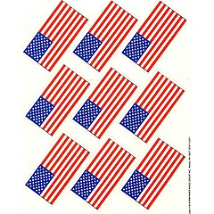 U.S. Flags Stickers - Giant