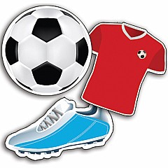 Soccer Assorted Paper Cut Outs