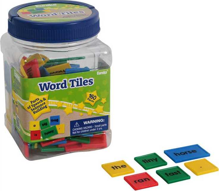 Tub of Word Tiles Manipulatives from Eureka School Supplies School
