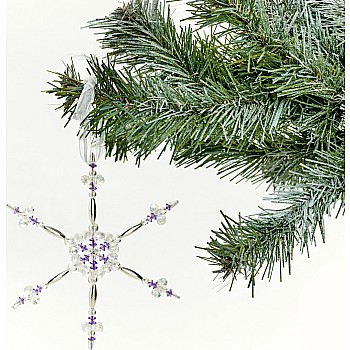 Beaded Snowflake Ornaments