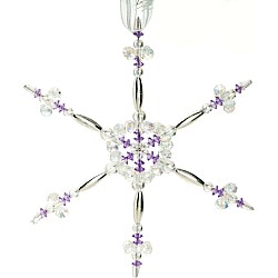 Beaded Snowflake Ornaments