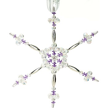 Beaded Snowflake Ornaments