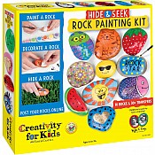 Hide & Seek Rock Painting Kit (weight varies due to natural rocks)