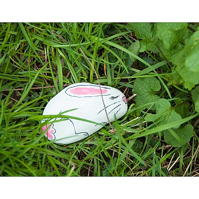 Hide & Seek Rock Painting Kit (weight varies due to natural rocks)