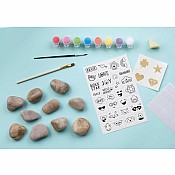Hide & Seek Rock Painting Kit (weight varies due to natural rocks)