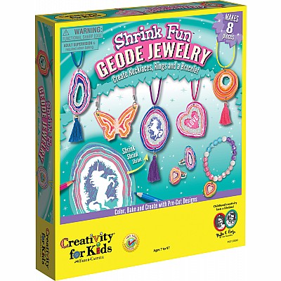 Shrink Fun Geode Jewelry