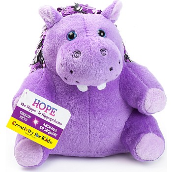Mini Sequin Pets - Hope The Hippopotamus
