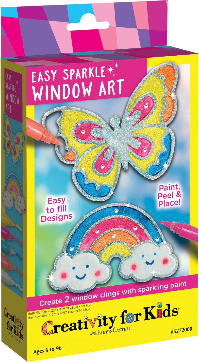 Easy Sparkle Window Art Small Craft Kit - Creativity for Kids