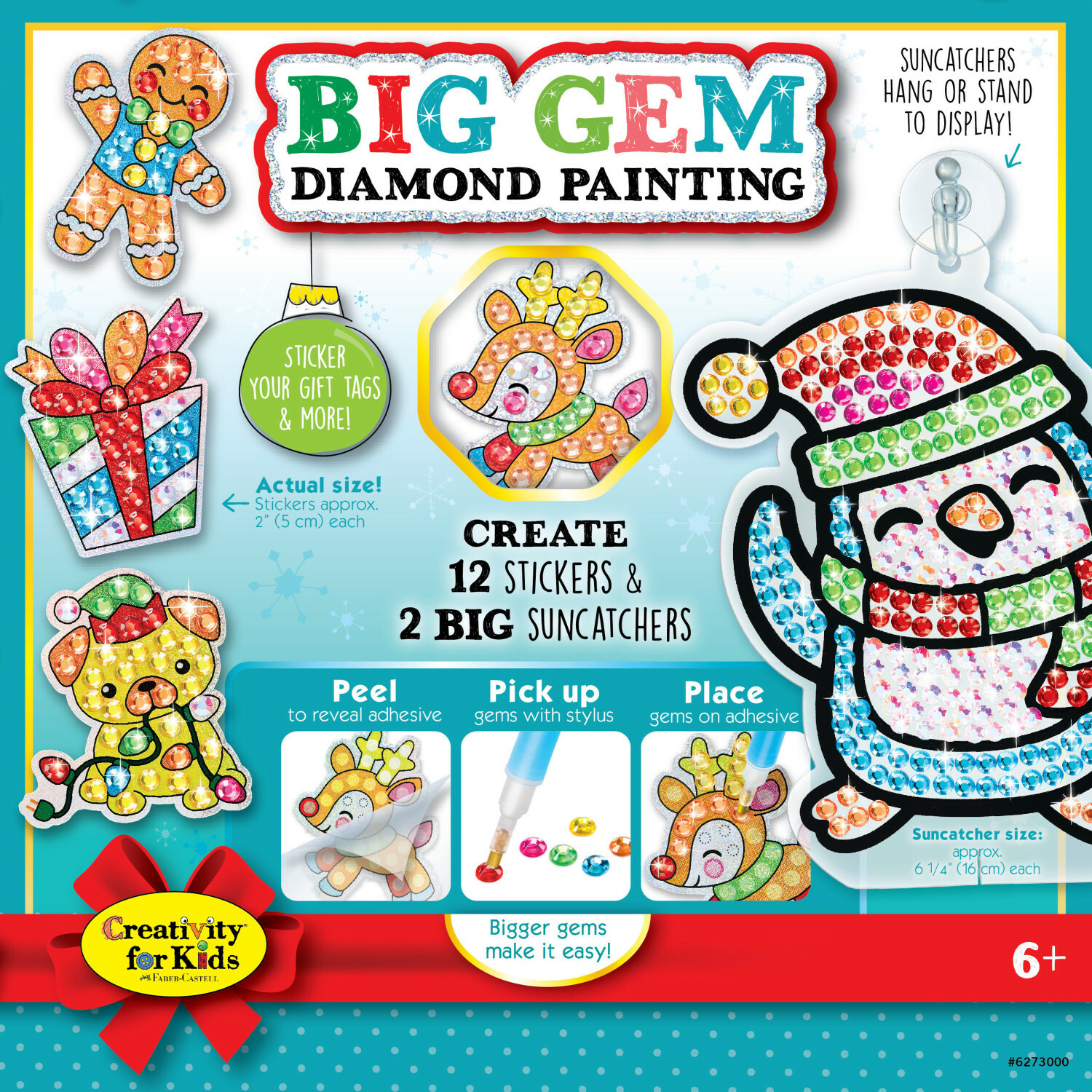Big Gem Diamond Painting – Holiday - Lucky Duck Toys