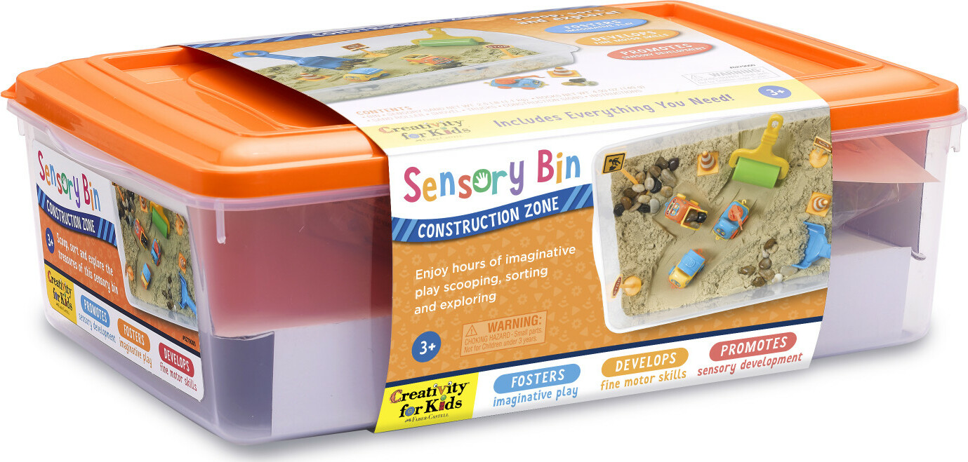 thumbnail interactive-video image 1 of Sensory Bin: Construction Zone - Creativity For Kids 1 of 10