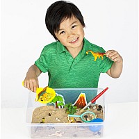 Sensory Bin Dinosaur Dig