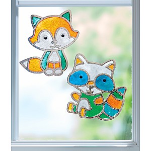 Window Art Forest Friends