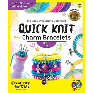 Quick Knit Charm Bracelets