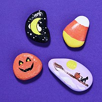 Halloween Hide & Seek Rock Painting