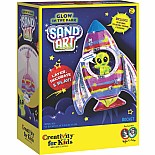 Glow In The Dark Sand Art Rocket Ship