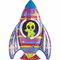 Glow In The Dark Sand Art Rocket Ship