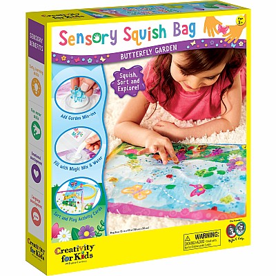 Sensory Squish Bag Butterfly Garden CS/6