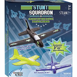 Stunt Squadron Glow In The Dark Foam Fliers