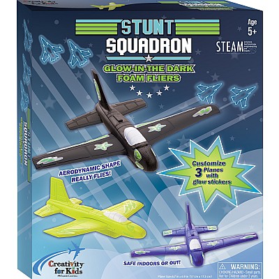 Stunt Squadron Glow In The Dark Foam Fliers