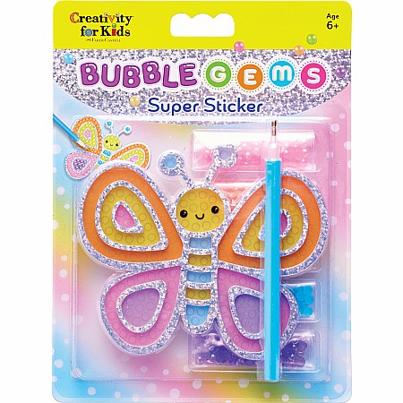 Bubble Gems Super Sticker Butterfly