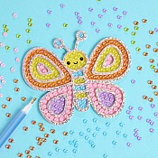 Bubble Gems Super Sticker Butterfly