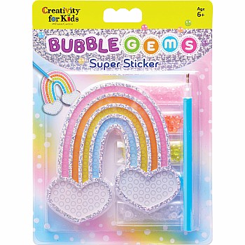 Bubble Gems Super Sticker, Rainbow