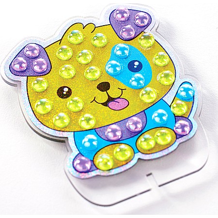 Bubble Gems Keychain Puppy Dog