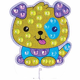 Bubble Gems Keychain Puppy Dog