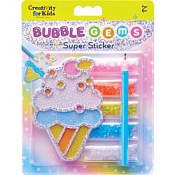 Bubble Gems Super Sticker, Ice Cream