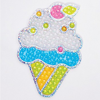 Bubble Gems Super Sticker, Ice Cream