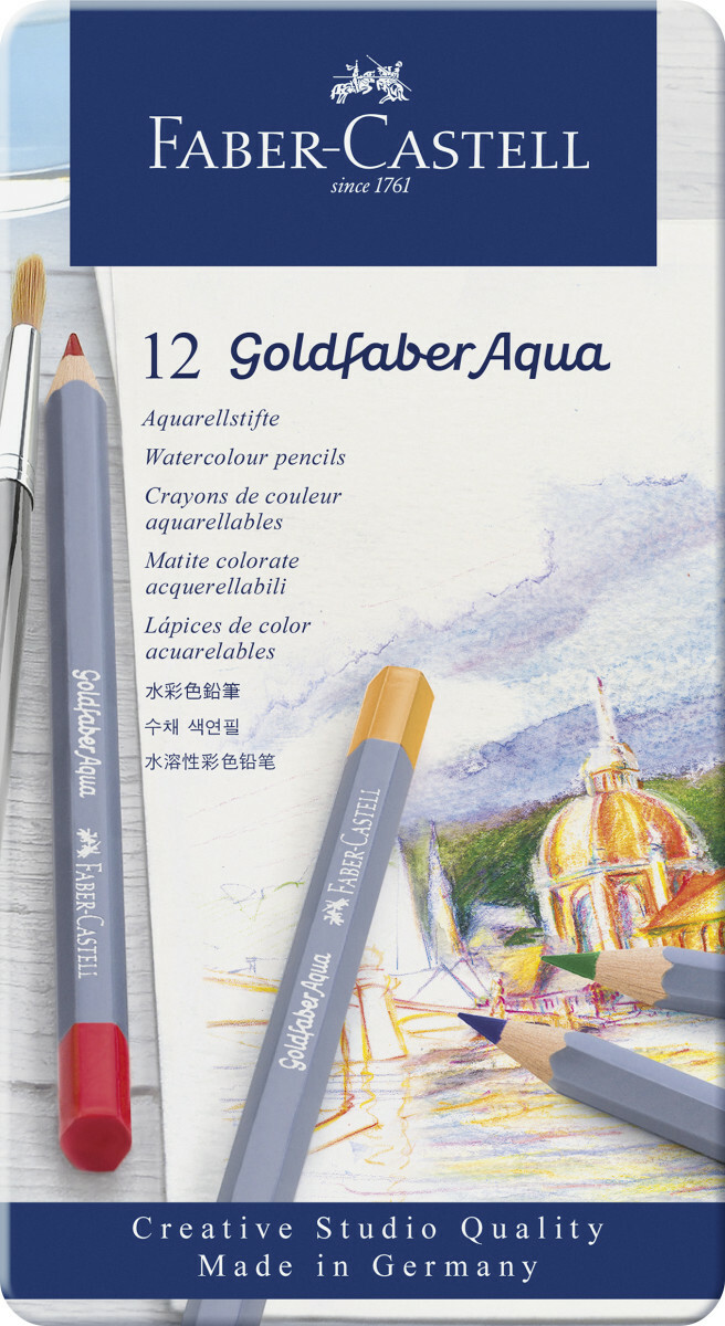 Goldfaber Aqua Watercolor Pencils - Tin of 12