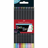 12ct Black Edition Colored Pencils Neon + Pastel