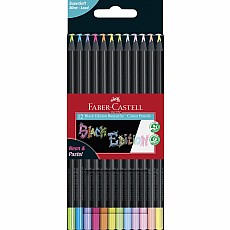 12ct Black Edition Colored Pencils Neon + Pastel