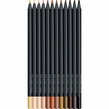 Black Edition Skin Tones Box, 12Ct Color Pencils 