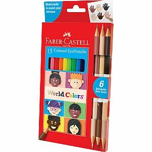 World Colors Colored EcoPencils 15-pack