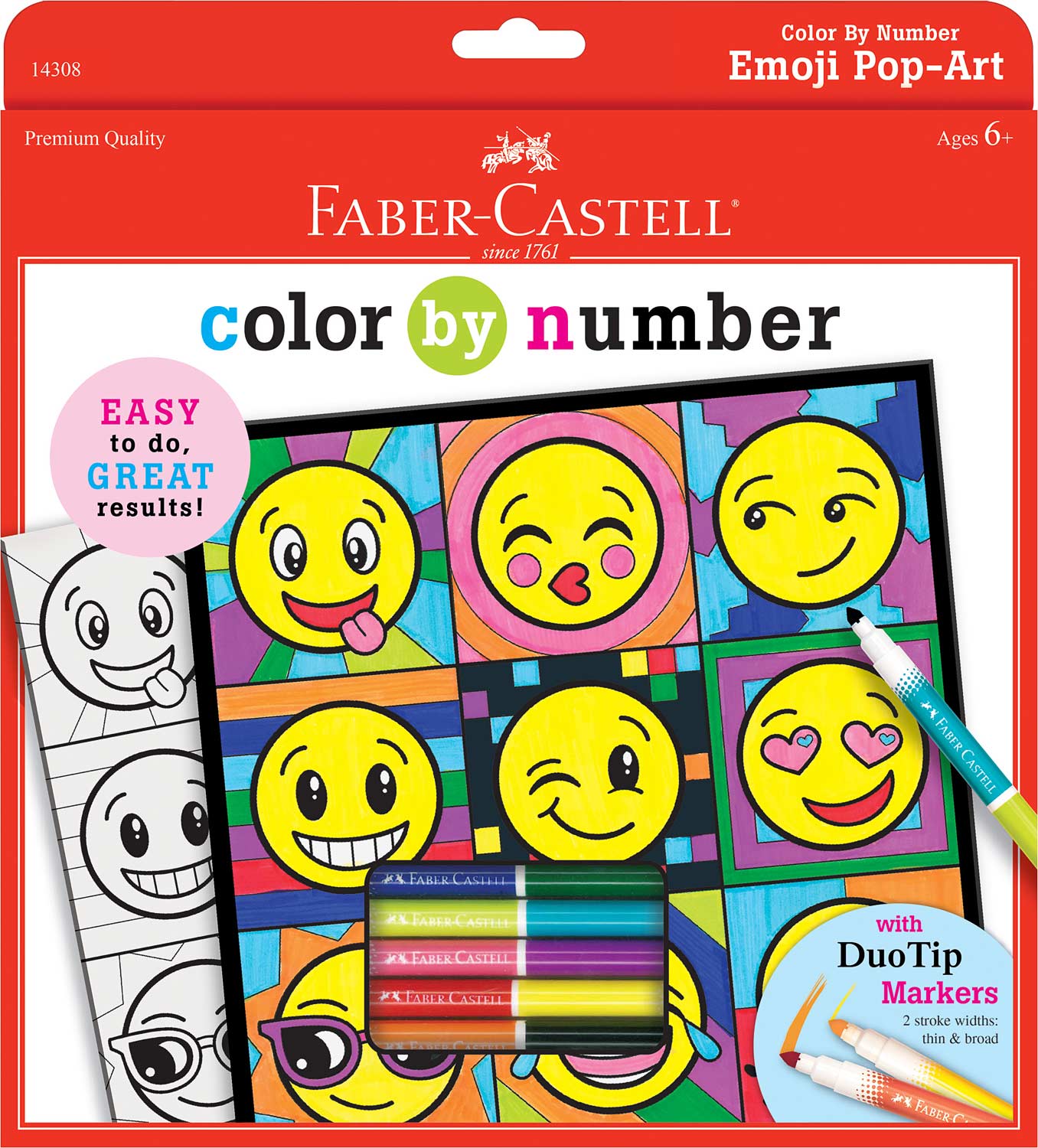 Color By Number Emoji Pop-Art - Playthings Toy Shoppe
