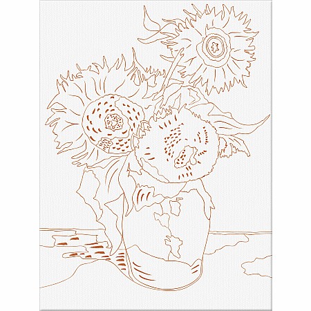 Paint By Number Museum Series-Sunflowers