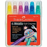 6ct Metallic Gel Crayons