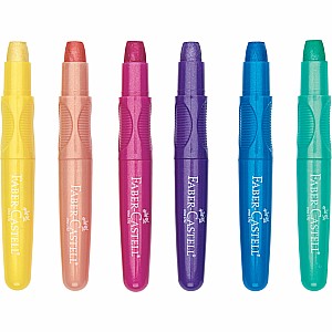 Metallic Gel Crayons in Storage Case 6-pack
