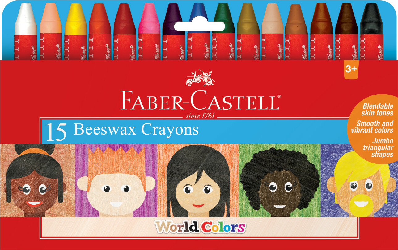 15 Count World Colors Crayons I Faber-Castell – Faber-Castell USA