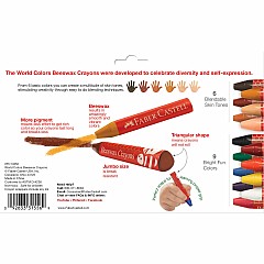 World Colors - 15Ct Beeswax Crayons