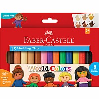Faber Castell World Colors - 15Ct Modeling Clay