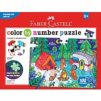 Color By Number Puzzle  Camping