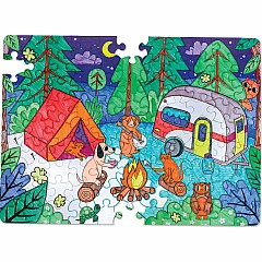 Color by Number Puzzle - Camping