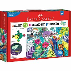 Color By Number Puzzle  Jungle Animals