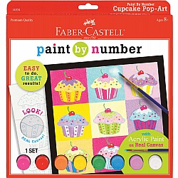 Paint By Number Cupcake Pop-Art